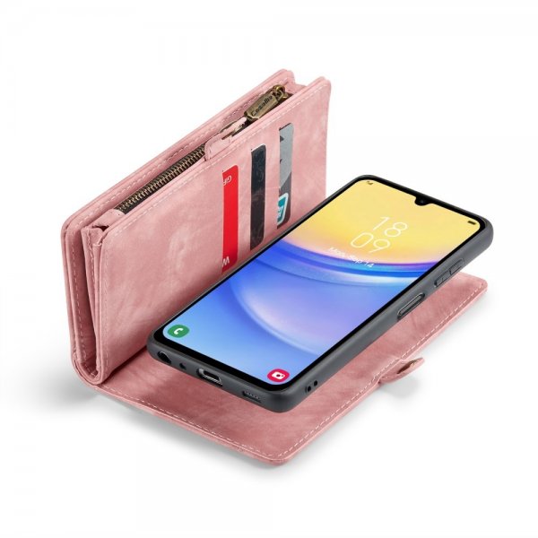 CaseMe Samsung Galaxy A15 Fodral 008 Series Löstagbart Skal Rosa