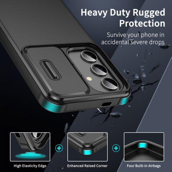 Samsung Galaxy A15 Skal Camera Slide Svart