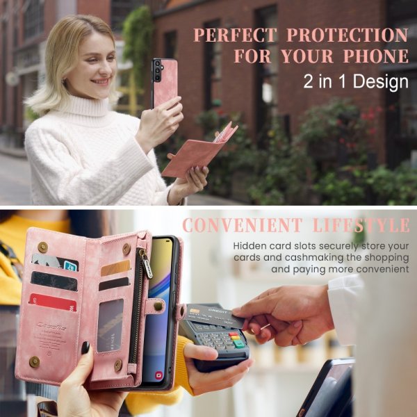 CaseMe Samsung Galaxy A16 Fodral 008 Series Löstagbart Skal Rosa