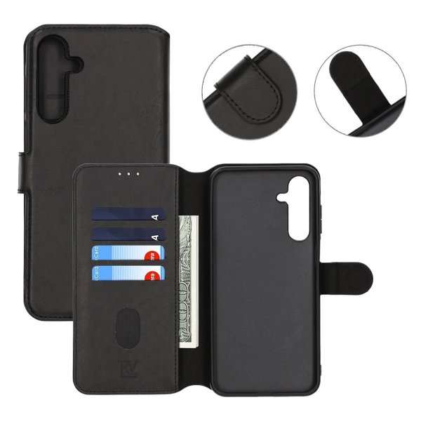 Rvelon Samsung Galaxy A16 Fodral Magnetiskt Avtagbart Skal Svart