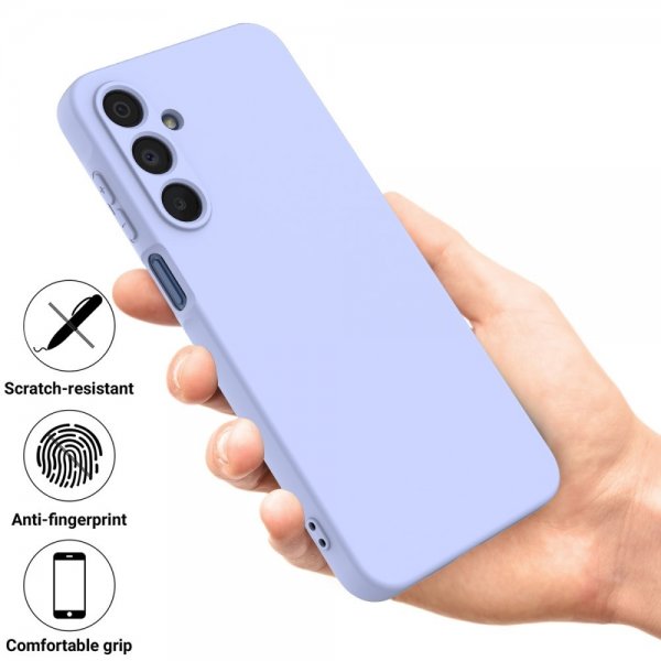 Samsung Galaxy A16 Skal med Strap Silikon Lila