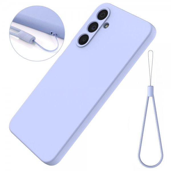 Samsung Galaxy A16 Skal med Strap Silikon Lila