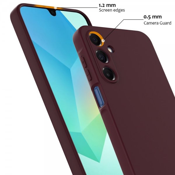 Samsung Galaxy A16 Skal med Strap Silikon MagSafe Vinröd