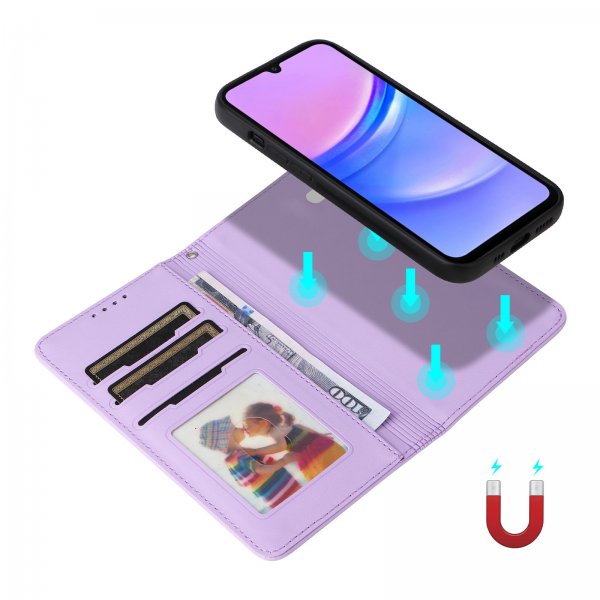 Betopnice Samsung Galaxy A17 Fodral med Löstagbart Skal 005 Lila