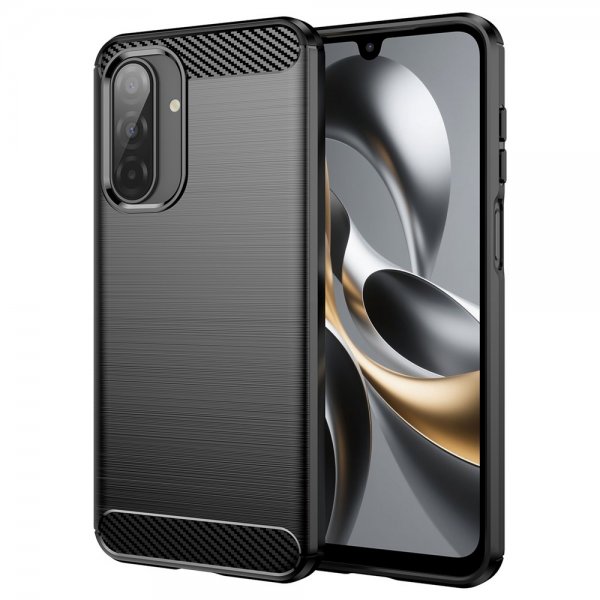 Samsung Galaxy A17 Skal Borstad Kolfibertextur Svart