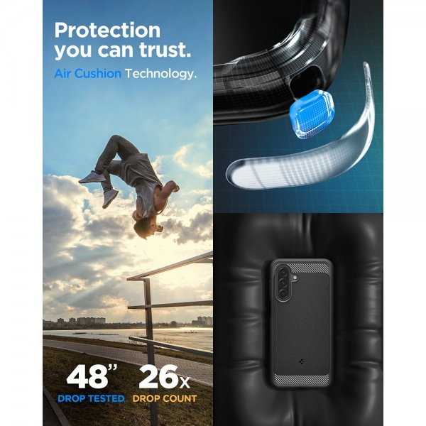 Spigen Samsung Galaxy A17 Skal Rugged Armor Matte Black