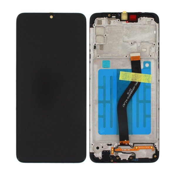 Samsung Galaxy A20s Skärm med LCD Display Original - Svart