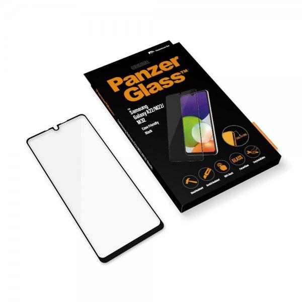 PanzerGlass Samsung Galaxy A22 4G Skärmskydd Edge-to-Edge Case Friendly