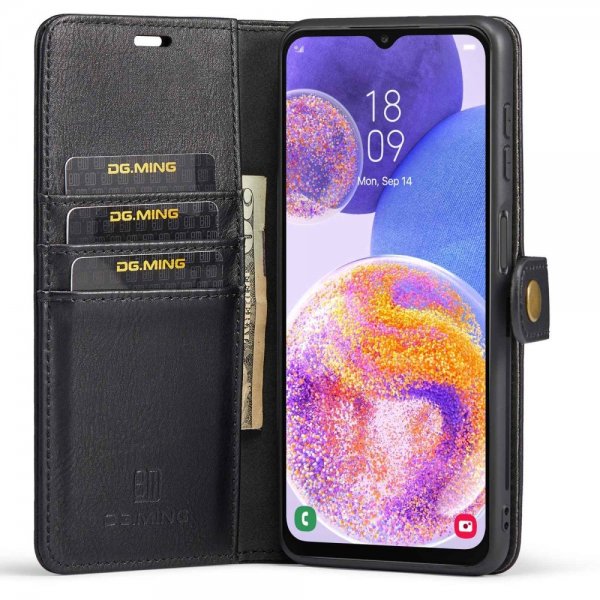 Dg.Ming Samsung Galaxy A23 5G Fodral med Löstagbart Skal Svart