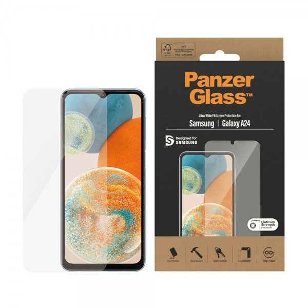 PanzerGlass Samsung Galaxy A24 Skärmskydd Ultra-Wide Fit