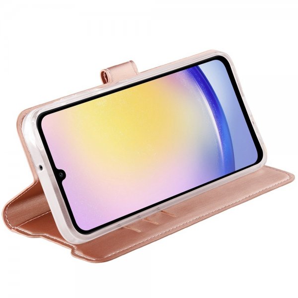 Vivanco Samsung Galaxy A25 Fodral Classic Wallet Roseguld