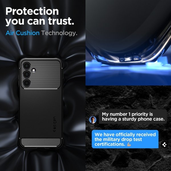 Spigen Samsung Galaxy A25 Skal Rugged Armor Matte Black