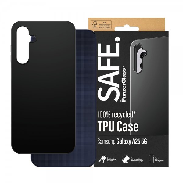 SAFE by PanzerGlass Samsung Galaxy A25 Skal Soft TPU Case Svart