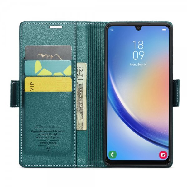 CaseMe Samsung Galaxy A34 5G Fodral 023 Series Grön