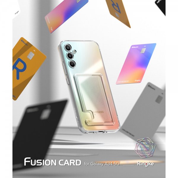 Ringke Samsung Galaxy A34 5G Skal Fusion Card Clear