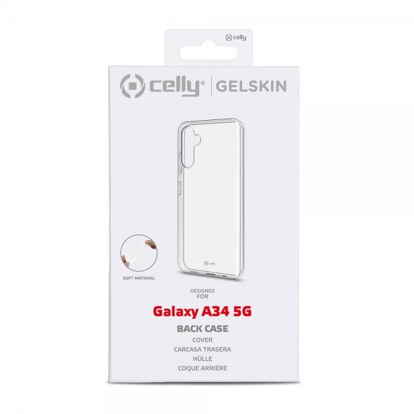 Celly Samsung Galaxy A34 5G Skal GELSKIN Transparent