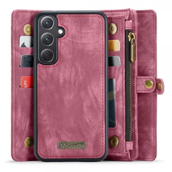CaseMe Samsung Galaxy A35 Fodral 008 Series Löstagbart Skal Röd