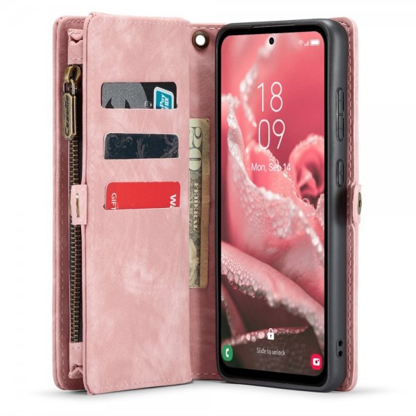 CaseMe Samsung Galaxy A35 Fodral 008 Series Löstagbart Skal Rosa