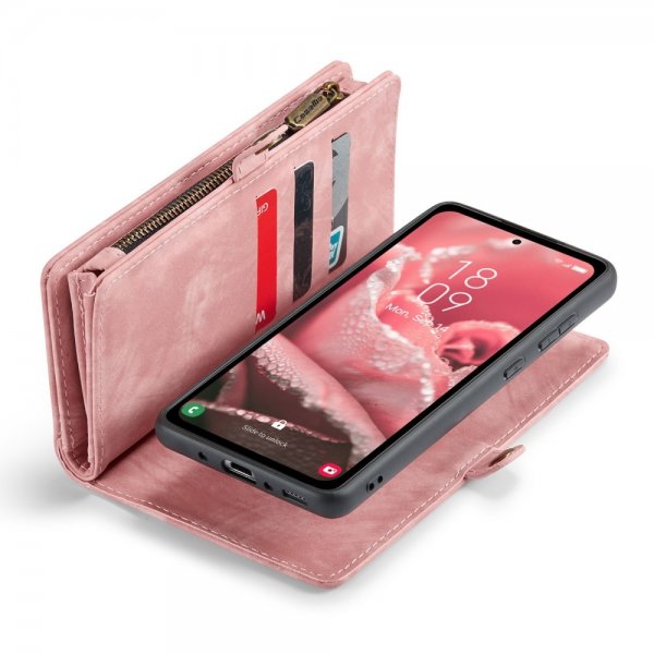 CaseMe Samsung Galaxy A35 Fodral 008 Series Löstagbart Skal Rosa