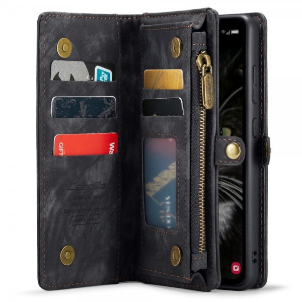 CaseMe Samsung Galaxy A35 Fodral 008 Series Löstagbart Skal Svart