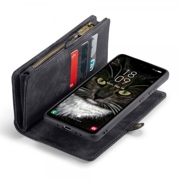 CaseMe Samsung Galaxy A35 Fodral 008 Series Löstagbart Skal Svart
