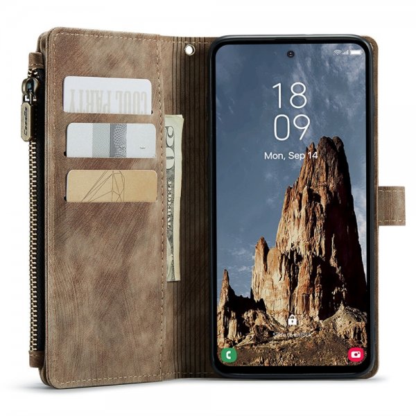 CaseMe Samsung Galaxy A35 Fodral C30 Series Brun