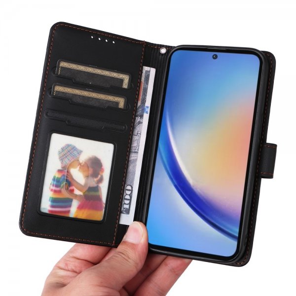 Betopnice Samsung Galaxy A35 Fodral med Löstagbart Skal 005 Svart