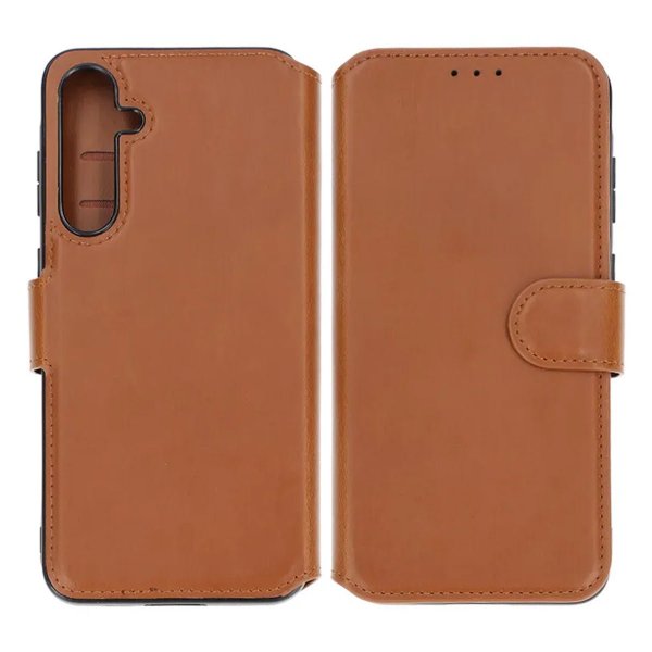Rvelon Samsung Galaxy A35 Fodral 4 Kortfack Brun