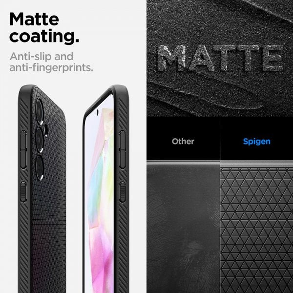 Spigen Samsung Galaxy A35 Skal Liquid Air Matte Black