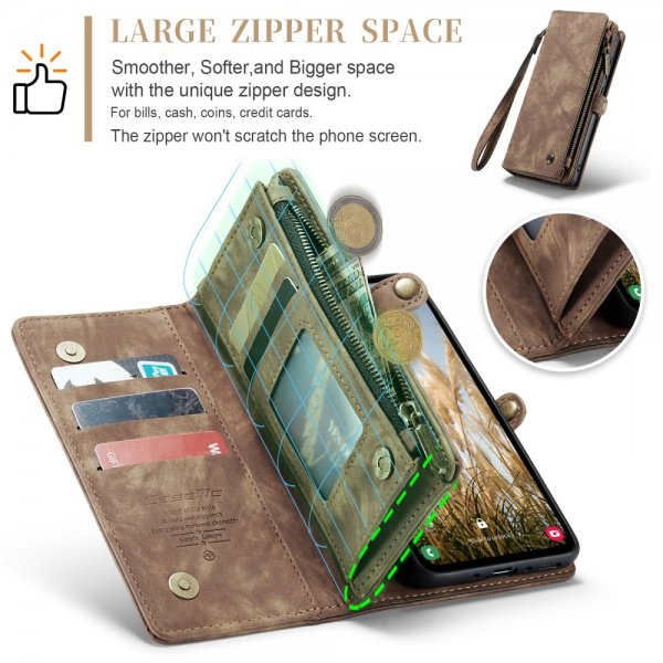 CaseMe Samsung Galaxy A36 Fodral 008 Series Löstagbart Skal Brun
