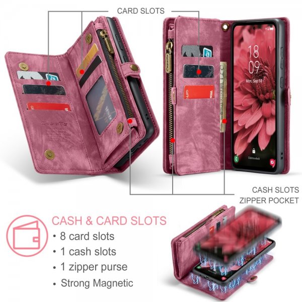 CaseMe Samsung Galaxy A36 Fodral 008 Series Löstagbart Skal Röd