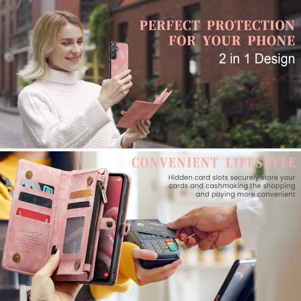 CaseMe Samsung Galaxy A36 Fodral 008 Series Löstagbart Skal Rosa