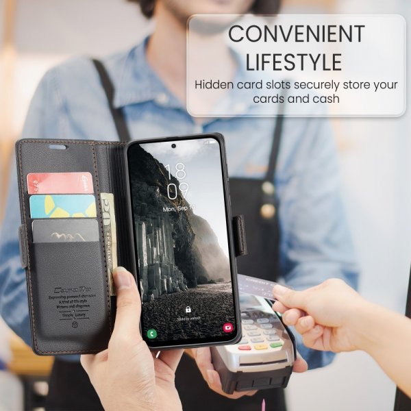 CaseMe Samsung Galaxy A36 Fodral 023 Series Svart