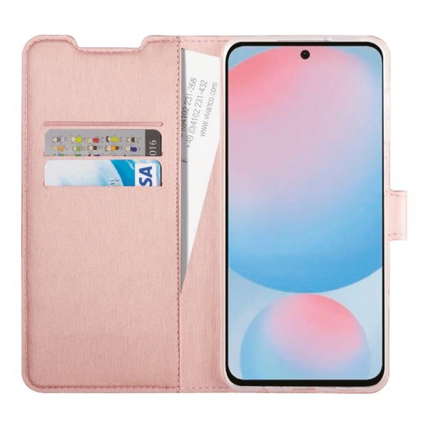 Vivanco Samsung Galaxy A36/Galaxy A56 Fodral Classic Wallet Roseguld