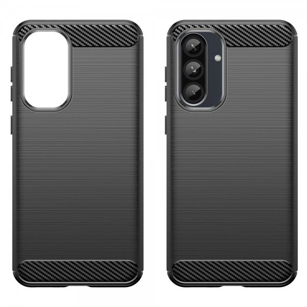 Samsung Galaxy A36/Galaxy A56 Skal Borstad Kolfibertextur Svart