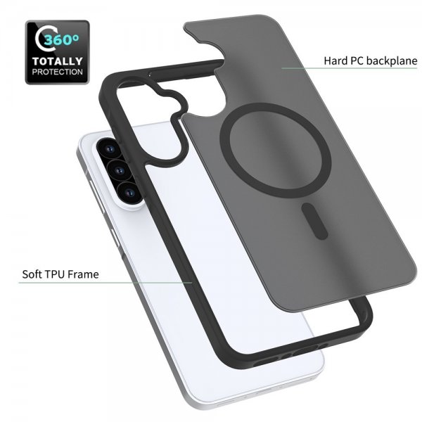 Samsung Galaxy A36/Galaxy A56 Skal Frosted MagSafe Svart