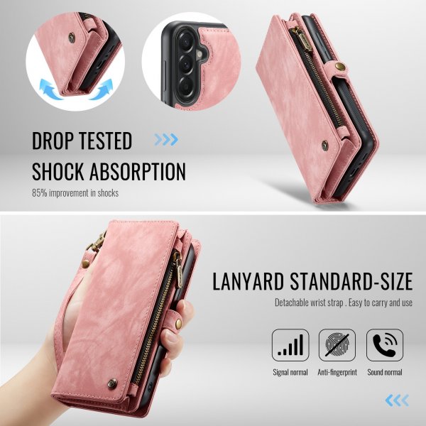 CaseMe Samsung Galaxy A37 Fodral 008 Series Löstagbart Skal Rosa