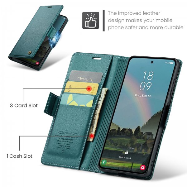 CaseMe Samsung Galaxy A37 Fodral 023 Series Grön