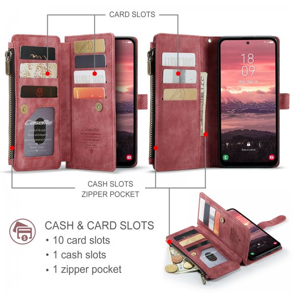 CaseMe Samsung Galaxy A37 Fodral C30 Series Röd