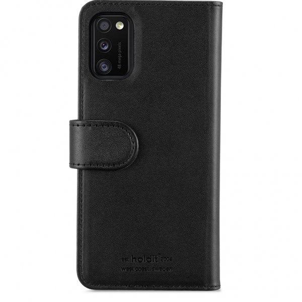 holdit Samsung Galaxy A41 Fodral Wallet Case Magnet Svart