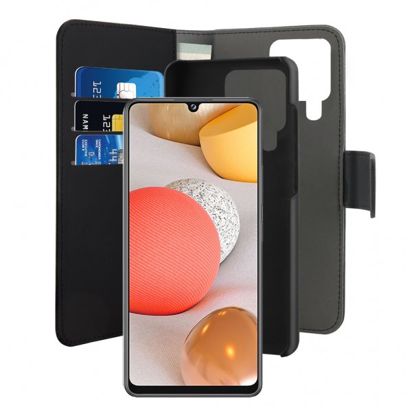 Puro Samsung Galaxy A42 5G Fodral Wallet Detachable 2 in 1 Svart