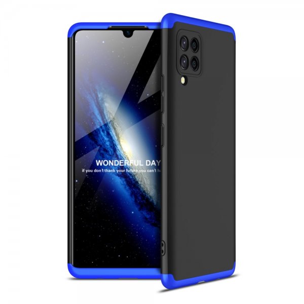 GKK Samsung Galaxy A42 5G Skal Tredelat Svart Blå
