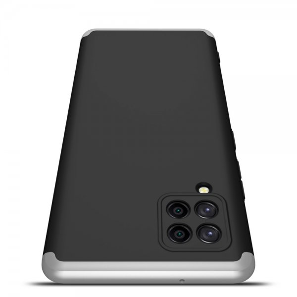 GKK Samsung Galaxy A42 5G Skal Tredelat Svart Silver