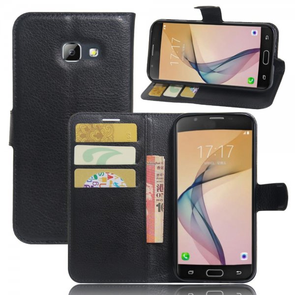 Samsung Galaxy A5 2017 Fodral Litchi Svart