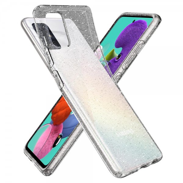Spigen Samsung Galaxy A51 Skal Liquid Crystal Glitter Crystal Quartz