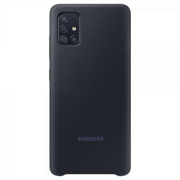 Samsung Original Galaxy A51 Skal Silicone Cover Svart