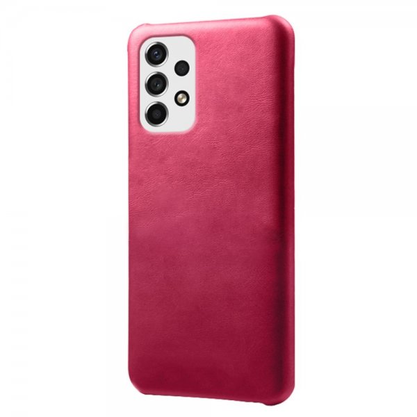 Samsung Galaxy A53 5G Skal Lädertextur Magenta