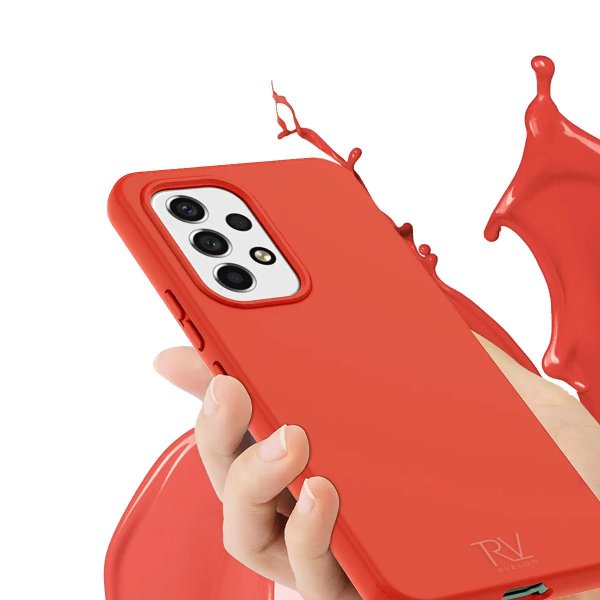 Rvelon Samsung Galaxy A53 5G Skal Silikon Rosa