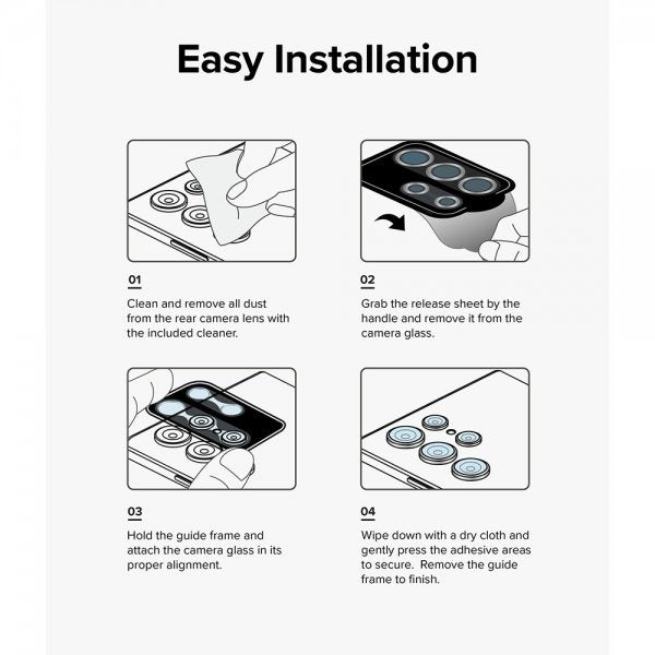 Ringke Samsung Galaxy A54 5G Kameraskydd Camera Lens Frame Svart
