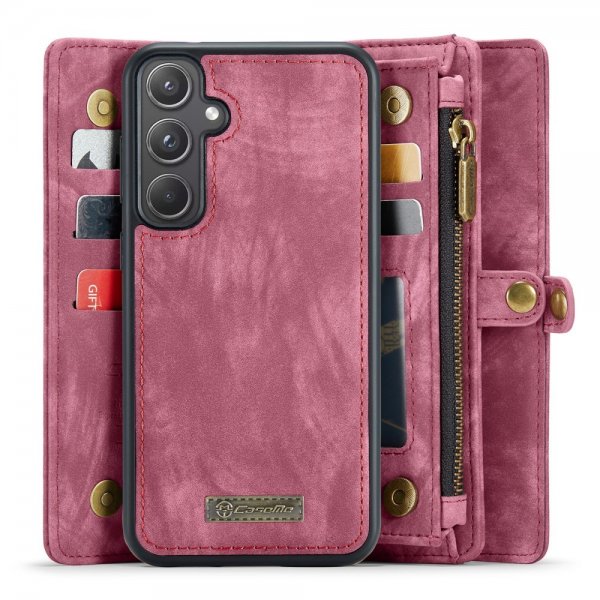 CaseMe Samsung Galaxy A55 Fodral 008 Series Löstagbart Skal Röd